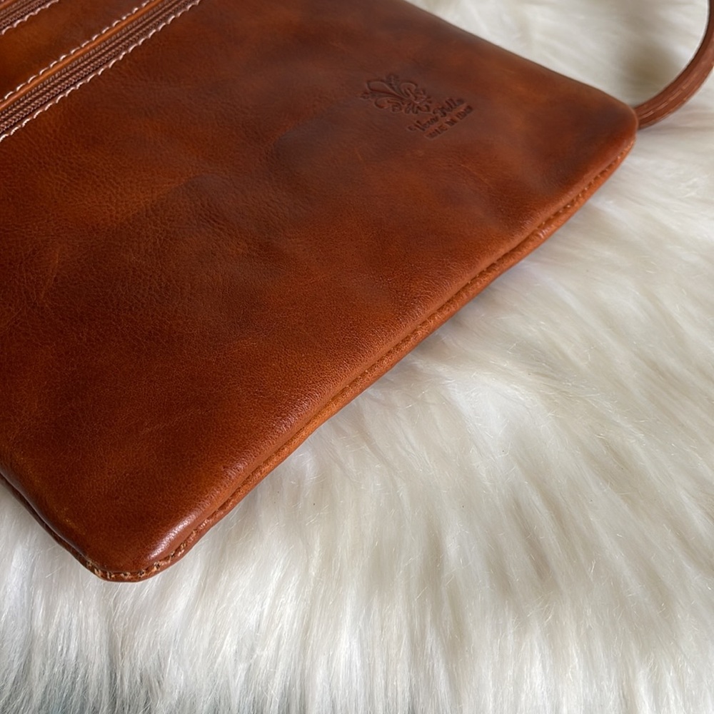 Vera Pelle Genuine Leather Crossbody New Without Tag 🏷️ - Picture 15 of 15